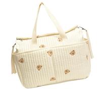 Sac à langer imprimé pour bébé avec broderie florale/animal, sac à main à la mode, organisateur pour parents occupés, sac à dos spacieux pour maternité