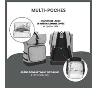 Sac À Langer Le Sancy Smokey Babymoov Gris