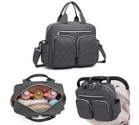 Sac à Langer Léger avec Poches Isolées Sac de Voyage Convertible en Messager Sac à Couches Weekend pour Maman et Papa Spacieuse, stylée et pratique - ce sac à langer est un essentiel pour les parents 