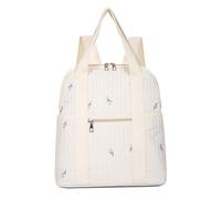 Sac à langer matelassé pour bébé - Léger - Brodé - Grande capacité - Élégant - En nylon - Multifonctionnel - Pour la maternité et le changement de bébé, fleur