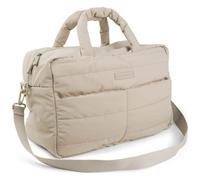 Done by Deer – Sac à langer matelassé beige – Tapis à langer pliable, 24L, anses et attaches poussette