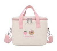 Sac à langer mignon - Grand sac de rangement isotherme réglable - Rose
