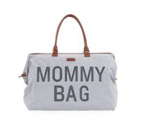 Childhome Sac à langer Mommy Bag - Grande contenance, tapis à langer, poche isotherme - Jersey gris