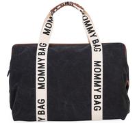 Childhome – Sac à langer Mommy Bag Signature – Poche isotherme et tapis à langer – Noir