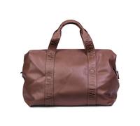 Childhome Sac à langer Mommy Bag Signature Simili cuir marron foncé