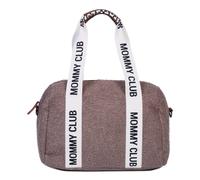 Childhome Sac à langer bébé Mommy Club Signature – Cuir vegan 22L, matelas inclus, Teddy brun