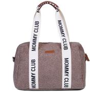 Childhome Sac à langer bébé Mommy Club Signature – Cuir vegan 22L, matelas inclus, Teddy brun