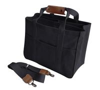 Sac à langer Mommy Tote, sac multipoches en toile avec compartiment | Organisation optimiséeSac de poussette pour maman, sac de voyage pour bébé, bandoulière multifonctionnelle à la mode pour ma, Noir