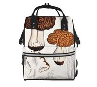 Sac à langer multifonction avec imprimé de rue de neige pour maman, papa, sac à dos à langer étanche, Dessin de champignons, One Size, Sac à dos tyrolien
