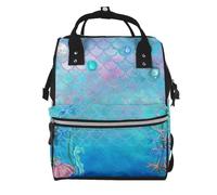 Sac à langer multifonction avec imprimé de tournesol et clôture de vigne, sac à dos à langer pour maman, papa, sac à dos à langer étanche, Sous la mer., One Size, Sac à dos tyrolien