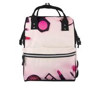 Sac à langer multifonction avec imprimé de tournesol et clôture de vigne, sac à dos à langer pour maman, papa, sac à dos à langer étanche, Cosmétiques Sweet Pink, One Size, Sac à dos tyrolien