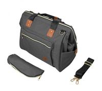 Sac à langer multifonction pour bébé 12 poches avec trousse isotherme - 47 x 30 x 18.5 cm - Gris Anthracite - Monsieur...