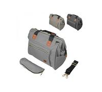 Sac à langer multifonction pour bébé 12 poches avec trousse isotherme - 47 x 30 x 18.5 cm - Gris Clair Gris Clair G