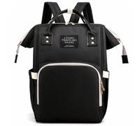 Herzberg Sac à langer HG-03190 multifonction pour maman et biberon Noir