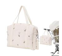 Sac à langer - Organiseur de caddy pour bébé, grand sac de transport | sac de rangement de multifonction brodé, design utilitaire élégant | Confort pour les parents en