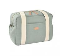 Béaba Sac à langer Sac Paris – 10 poches, pochette isotherme, matelas, déperlant, 16L – Vert sauge
