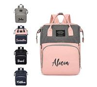 Sac à langer personnalisé sac à dos nom personnalisé essentiels du nouveau-né cadeau pour bébé garçons et filles sacs pour bébé multifonction grande capacité sac à dos de voyage sacs tout-en-un