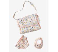 VERTBAUDET Sac à Langer Poupon + Couche + Bavoir Rose TU