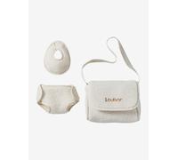 Sac à langer poupon personnalisable + couche + bavoir sherpa TU