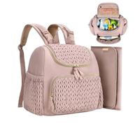 Sac à langer pour bébé, de grande capacité, convertible, avec port USB, compartiments thermiques et matelas à langer, durable et tendance, pour maman, papa, robe