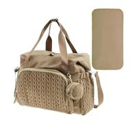 Sac à langer pour bébé - Pack de voyage, Mère Carryall | Partement en coton à fermeture éclair, distributeur de poche latéral, caddie à poignée douce pour un usage à domicile, des escapades de week-en