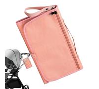 Sac à langer pour maman | Grande capacité avec crochet pour poussette, sac à langer avec station à langer | pour voyage, marche, plage, courts voyages, pique-nique, sorties en famille, rose, Refer to