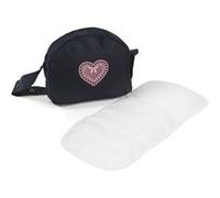 Sac à langer pour poussettes de poupées, Mélange anthracite - bleu foncé - rose G