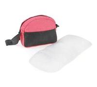 Sac à langer pour poussettes de poupées, Mélange anthracite - rose Rose G