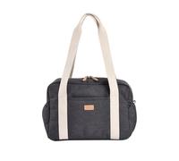 Béaba Sac à langer Paris 16L Gris chiné – 10 poches, pochette isotherme, tapis à langer amovible