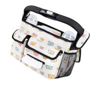 Sac à langer réglable en tissu Oxford avec doublure en nylon 210D Installation rapide sur le guidon Sac à langer léger pour poussettes