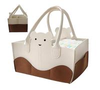 Sac à langer - Sac à langer - Sac à langer de voyage - Conteneur de rangement pour crèche, panier portable pour matelas à langer, organisateur de couches P, marron, Consulte la descripción, Voir