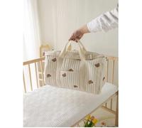 Sac à langer, sac bandoulière, sac d'allaitement, cadeau de naissance, taille XL, ours beige.