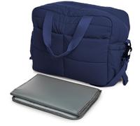 Thermobaby - Sac à langer Matelassé PLUMEA - Sac Maman et Bébé - Matelas à langer Inclus pour Bébé Garçon et Fille - Maternité - Pratique pour les sorties - Bleu Nuit