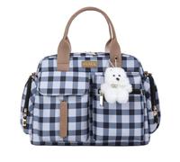 Sac À Langer Tote Mini Pochette Bandoulière Chic Écossais Avec Poignée | Sac À Langer De Grande Capacité Élégant Pour Courts Trajets Voyages Plage Hôpital Nurserie Voiture Infirmière