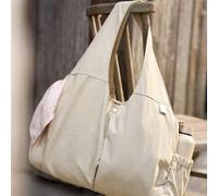 Jollein Sac à langer Urban - Warm Sand - sac à langer moderne - déperlant et facile d’entretien - avec bandoulière et matelas à langer - 40 x 20 x 25 cm