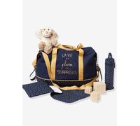 Sac à langer week-end MALAGA marine grisé TU