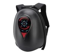 Sac à LED de Moto, Sac à Dos Lumineux Lumineux alimenté par Une Coquille Dure avec des Messages Personnalisés et Un Espace Suffisant pour Les Casques de Demi-Visage, la Méthode