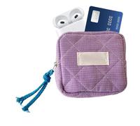 Sac à lèvres, Petit Sac de Maquillage, Sac de Rangement Portable pour Serviettes à lèvres, Portable Améliorez Votre Style pour Les Femmes, l'échange de pièces, carré, Organisateur cosmétique