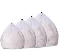 Sac à linge, 4pcs Filets de Lavage Sac à Lavage du Linge à Mailles Cordon Paniers à Linge pour vêtements Stockage Chemisier Soutien-Gorge Lingerie