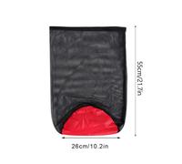 Sac à linge avec fermeture à cordon, usage polyvalent incluant une fonction de petit filet de pêche, maille en nylon respirante adaptée à l'