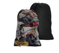 Sac à linge de voyage - Organiseur de vêtements avec cordon de serrage, sac à linge - pour dortoir, université, croisière, sac à dos, sous-vêtements, literie, rangement de chaussures