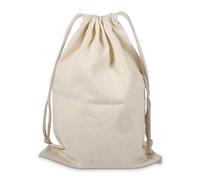 Sac à Linge en Coton, Sacs à Linge en Coton avec Cordon, Sac a Linge Sale Voyage, Sac à Linge Lavable avec Cordon de Serrage Sac de Rangement pour vêtements Sales pour Voyage en dortoir (22x28cm)