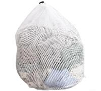 Sac à linge en maille avec cordon de serrage en nylon épais, fermeture sécurisée, protection anti-nœuds, maille fine et grossière, plusieurs tailles pour lave-linge (C)