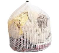 Sac à linge en maille avec cordon de serrage en nylon épais, fermeture sécurisée, protection anti-nœuds, maille fine et grossière, plusieurs tailles pour lave-linge (B)