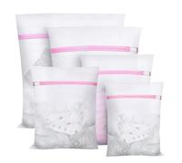 Sac à Linge pour Machine à Laver,5 Set Filet à Linge pour Machine à Laver,Laundry Bag pour Articles délicats,Soutien-Gorge,Chemisier,sous-vêtements,Chaussures,vêtements de bébé,Wash Bag etc (Rose)