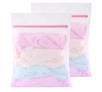 Sac à linge pour machine à laver, Lot de 2 Filet à Linge Machine à Laver 30x40cm, Sac à Lavage du Linge à Mailles, pour Machine à Laver Blouse Chemises