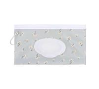 Sac à lingettes humides, sac mouchoirs amovible rabat, de rangement portable for Pour Cuisine, Salon, WC, Voiture(Light gray 1pc)