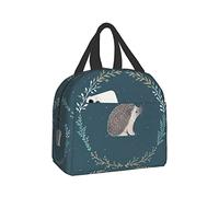 Sac à lunch Boîte à lunch isotherme Mignon petit hérisson Sac fourre-tout à déjeuner Sac isotherme portable étanche Sac alimentaire multifonctionnel pour femme homme travail pique-nique ou voyage