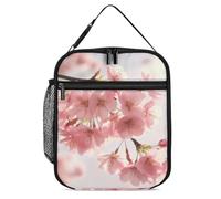 Sac à lunch Cherry Blossom pour adultes - Boîte à lunch isotherme réutilisable, petite boîte à lunch étanche pour hommes et femmes, sac isotherme portable pour le travail, le bureau et les pique-niq