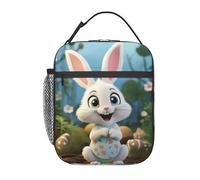 Sac à lunch en forme de lapin assis pour femme, sac à lunch isotherme, grands sacs isothermes